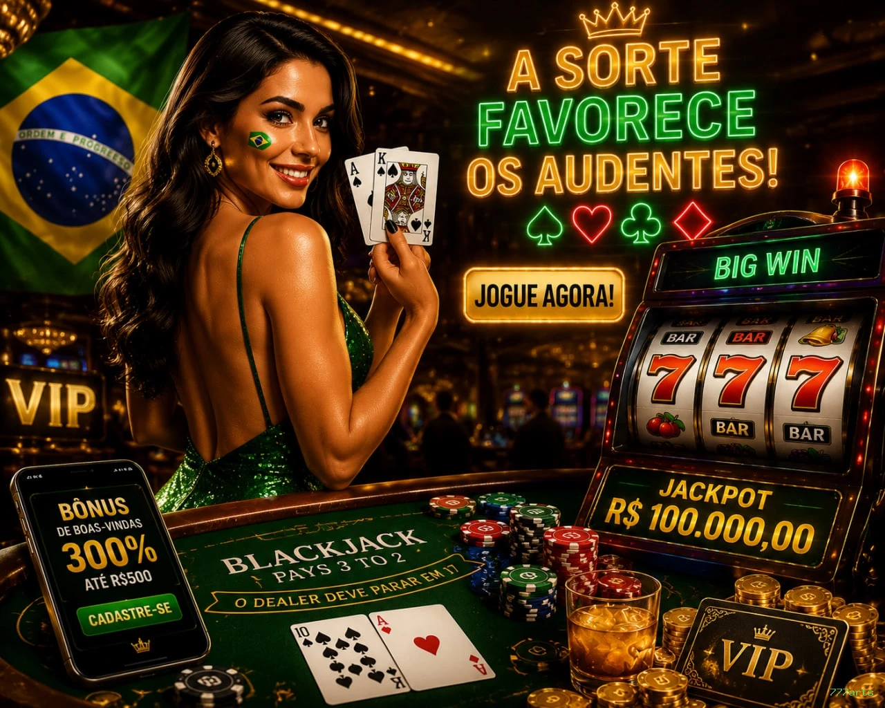 Imagem promocional da 777arts